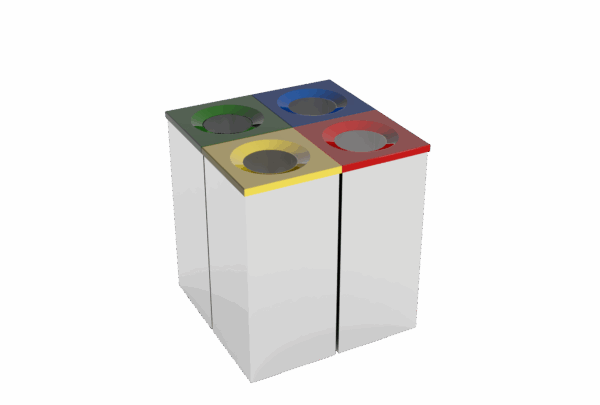 SQUARE GARBAGE BIN