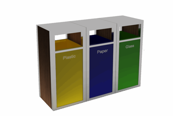 RECTANGULAR GARBAGE BIN