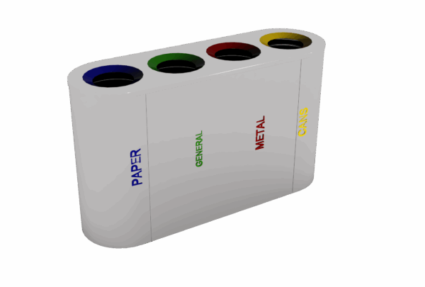 ROUND GARBAGE BIN