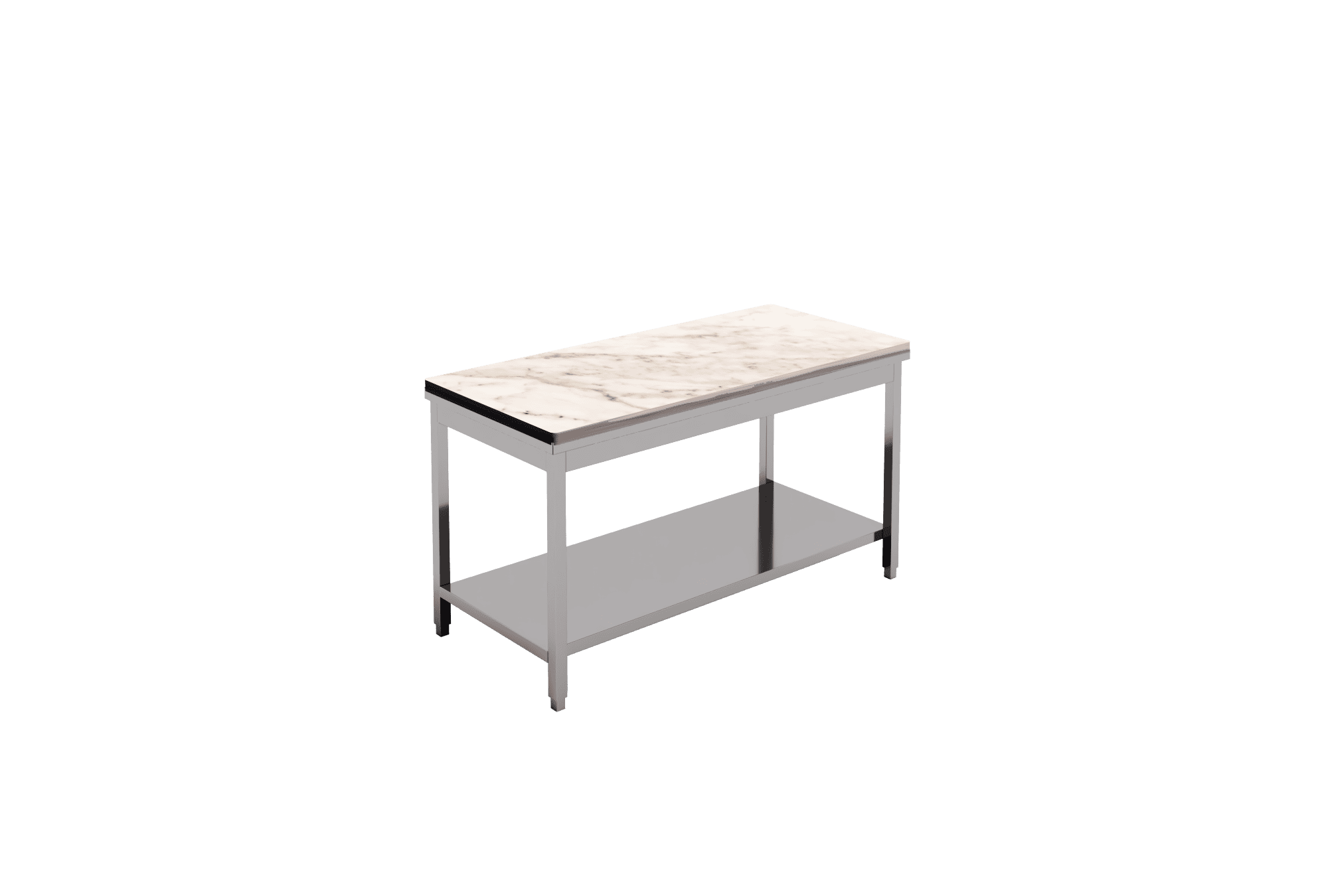 WORK TABLE MARBLE TOP Hosinox Company for stainless steel kitchens